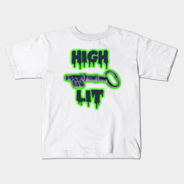 High key lit vintage glowing design Kids T-Shirt by Captain-Jackson